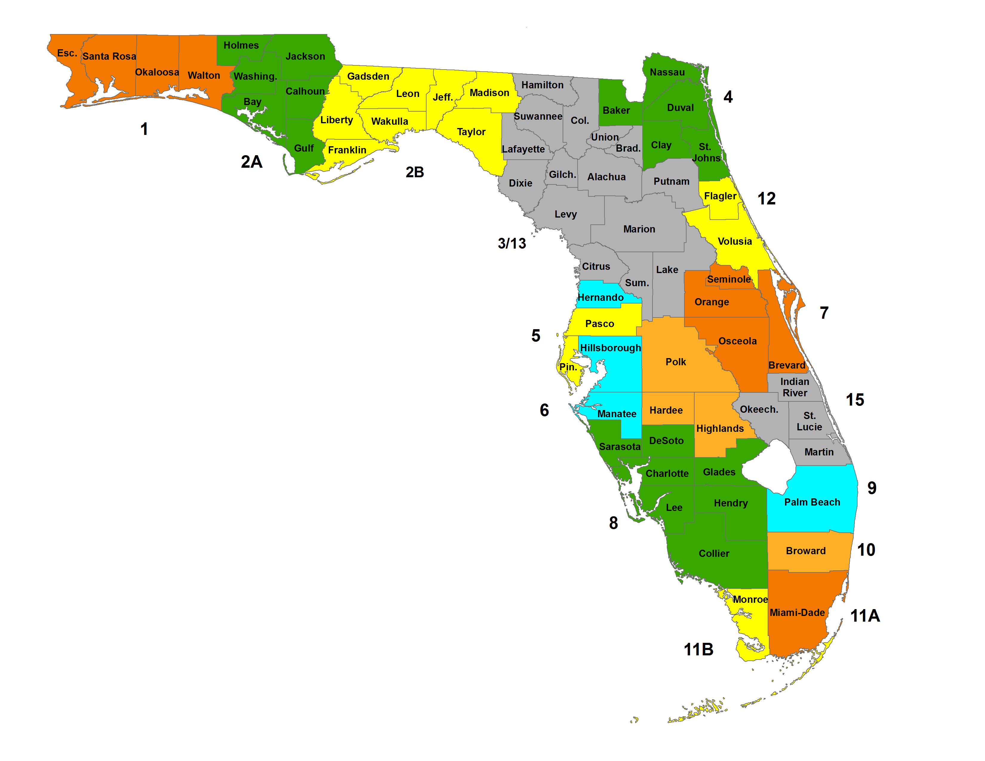 Florida County Map With Names Calendar 2024