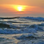 Image of the Florida surf at sunset