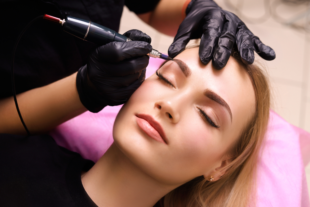 Permanent Makeup Non Invasive Microblading Ombre Powder Eyebrows Tattoo  Training